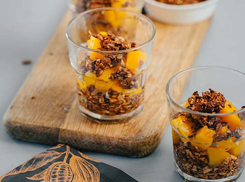 Grana con huesillo, chileno y lowcarb