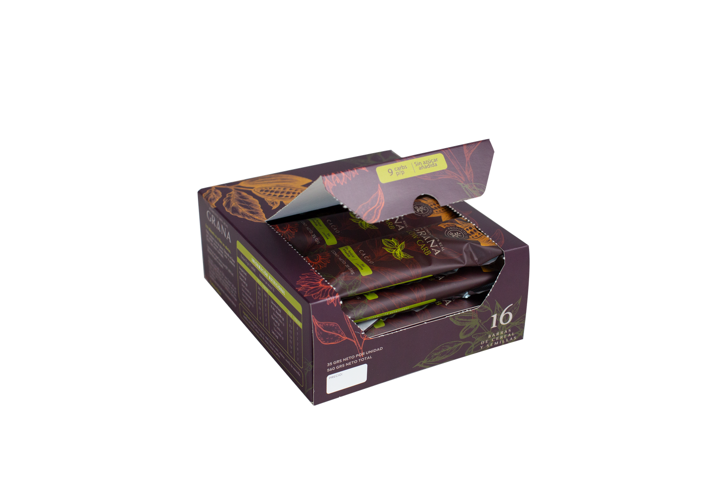 Barra Low Carb Cacao Maní