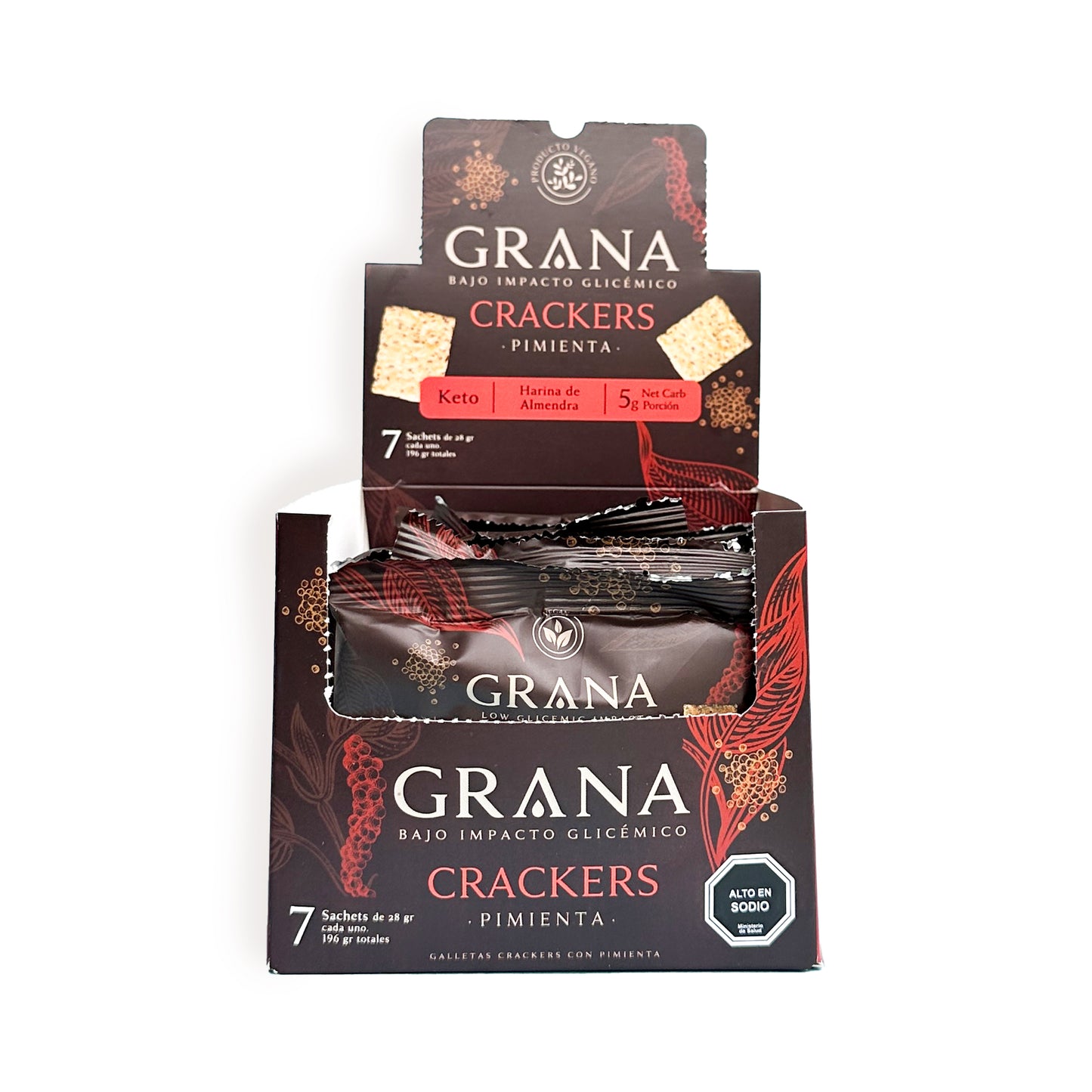 Crackers Keto Pimienta 135 grs