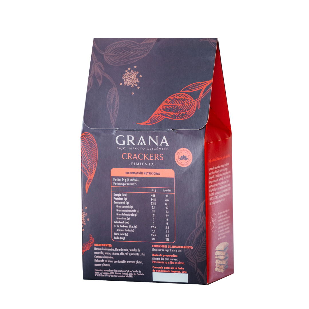 Crackers Keto Pimienta 135 grs