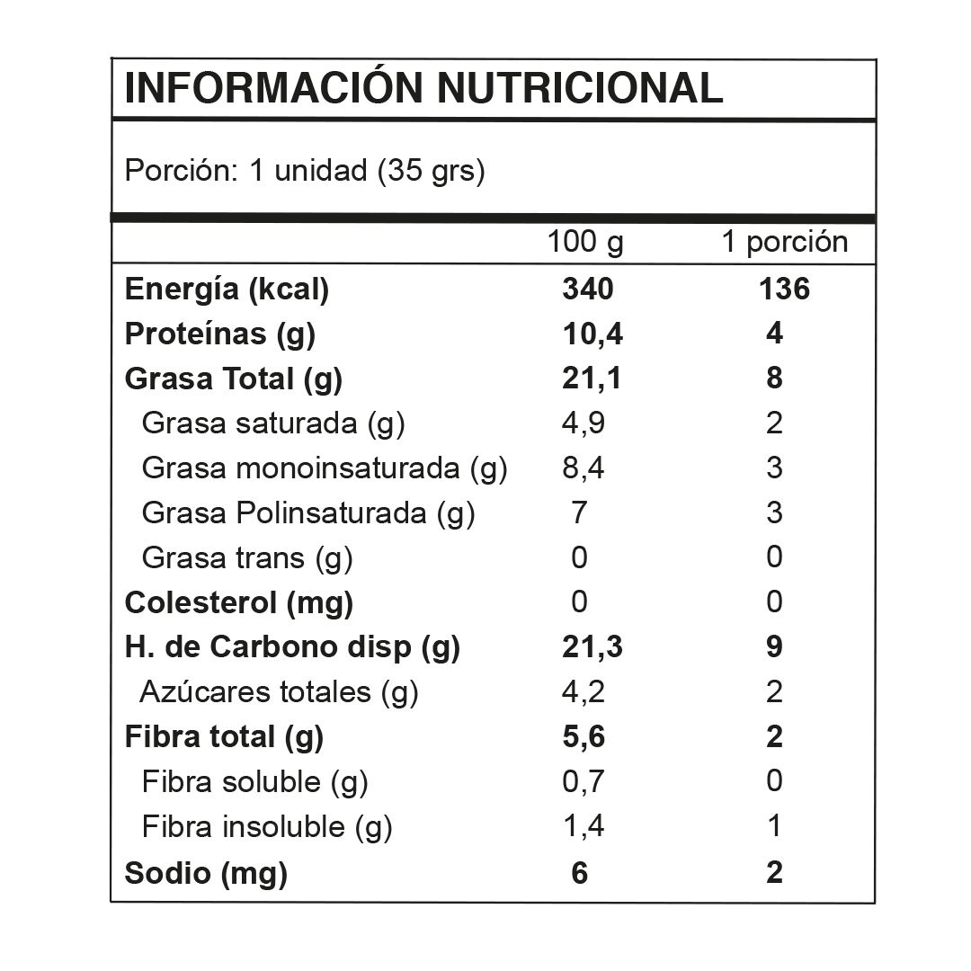 Barrita Low Carb Cacao-Maní Nutricional