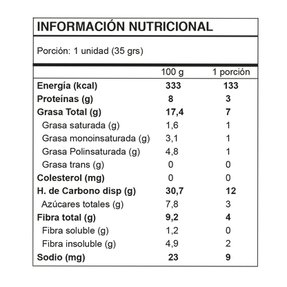 Barrita Manzana-Canela Nutricional