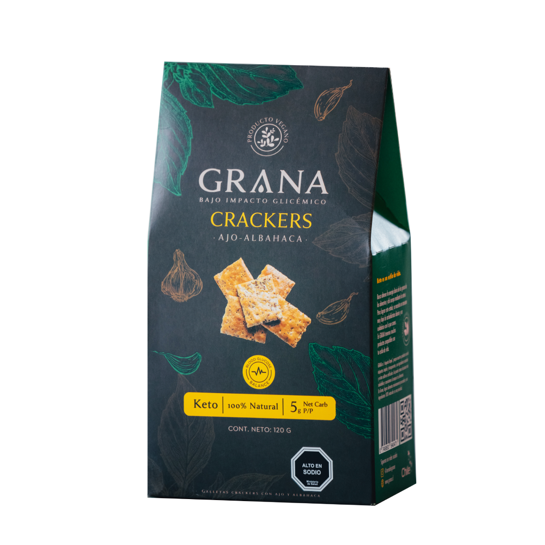 Crackers Keto Ajo Albahaca 135 grs