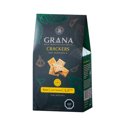 Crackers Keto Ajo Albahaca 135 grs