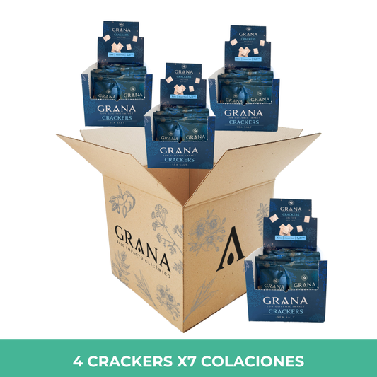 Pack 4 Crackers Keto Sal de Mar Display 7 sachets