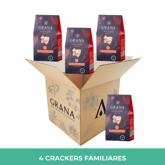 Pack 4 Crackers Keto Pimienta 135 grs