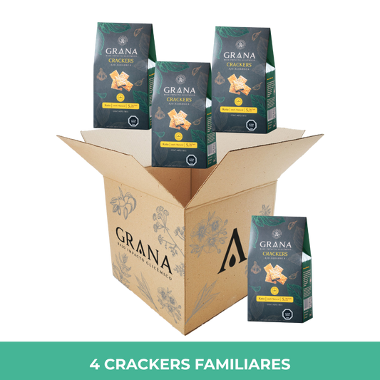 Pack 4 Crackers Keto Ajo Albahaca 135 grs