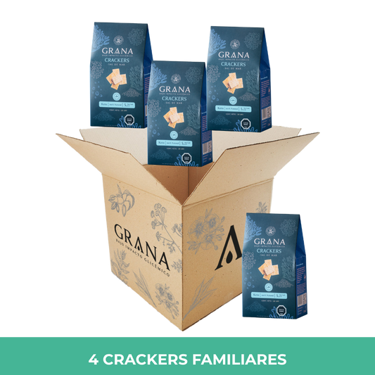 Pack 4 Crackers Keto Sal de Mar 135 grs