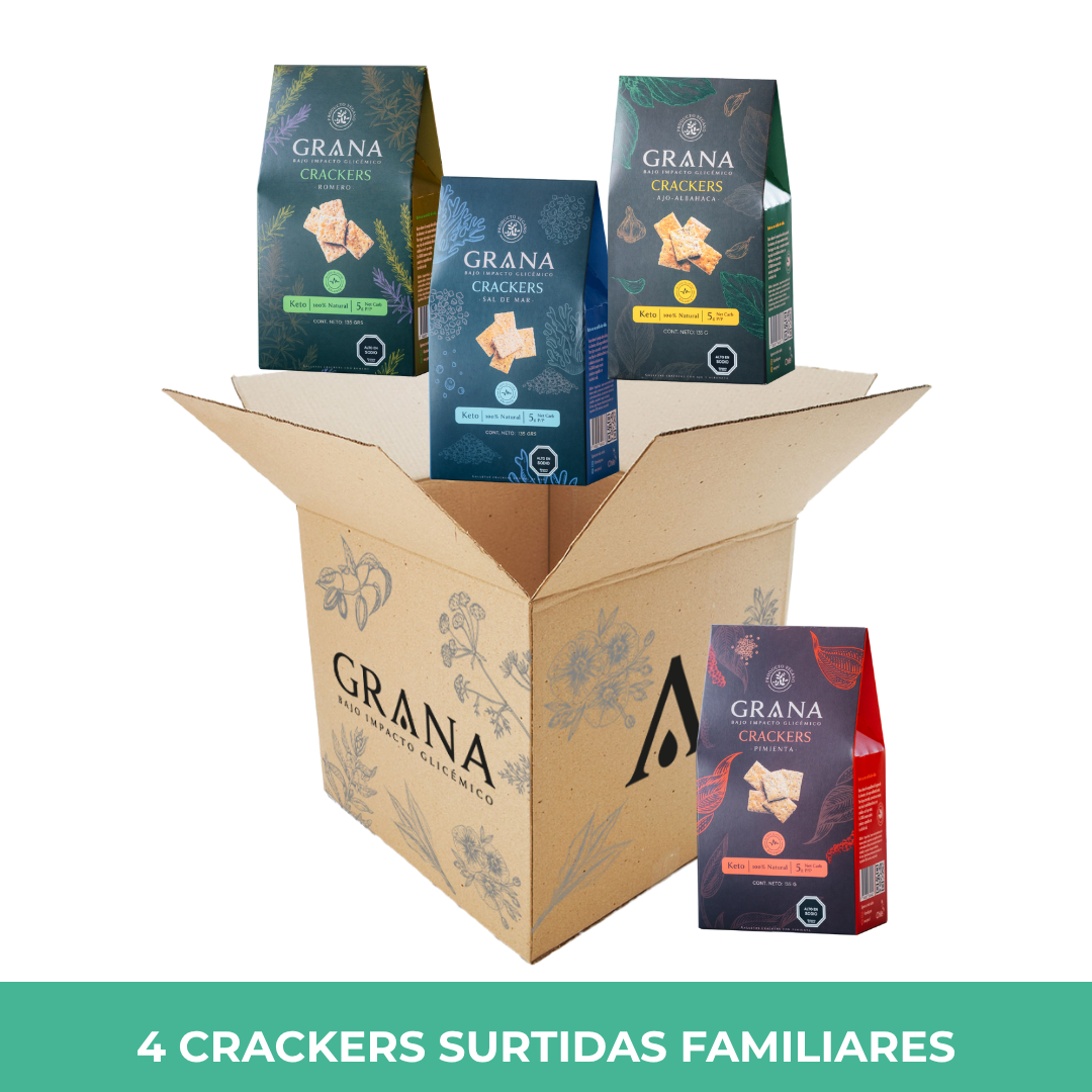 Pack 4 Crackers Keto Surtidos