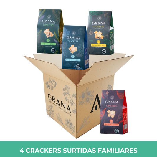 Pack 4 Crackers Keto Surtidos