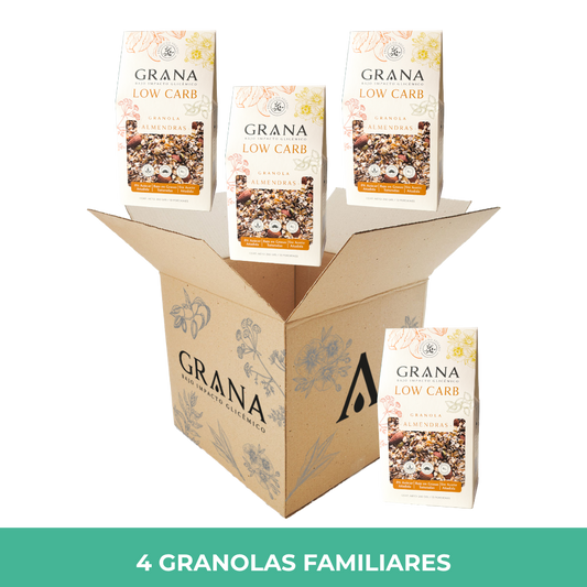 Pack 4 Granola Low Carb Almendras 260 grs