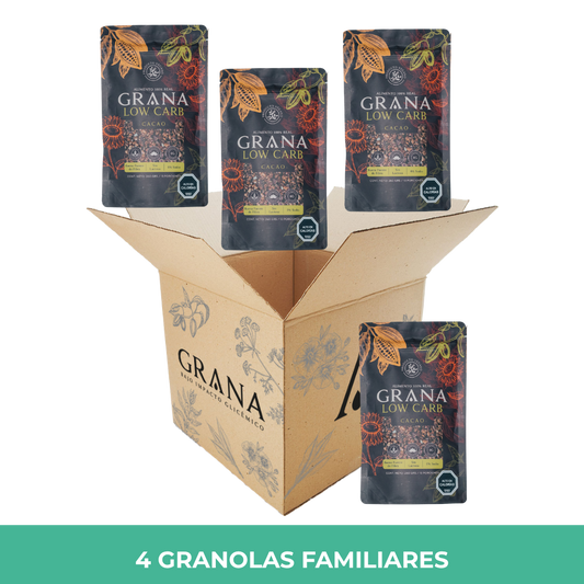 Pack 4 Granola Low Carb Cacao 260 grs