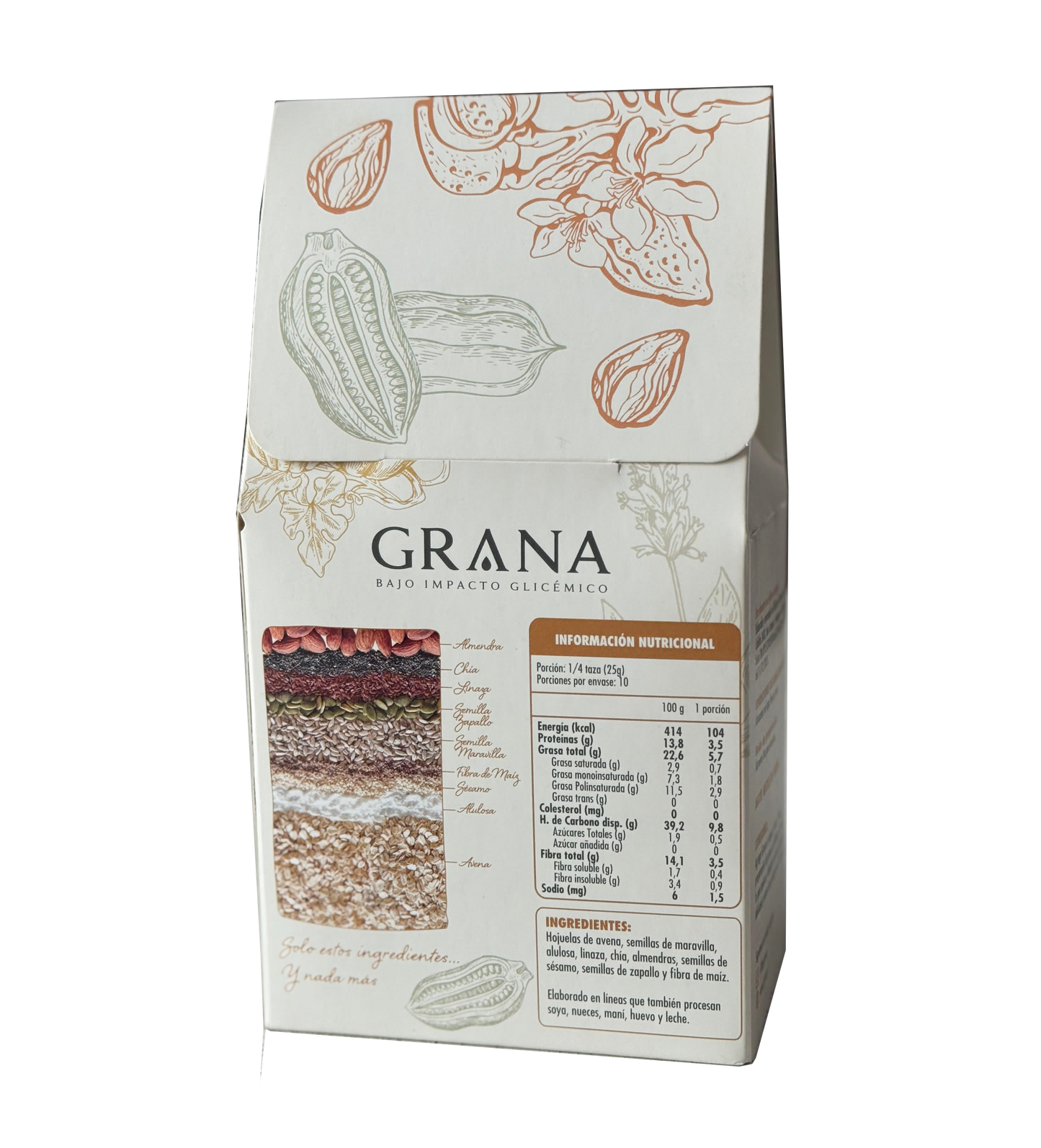 Granola Low Carb Almendras 260 grs