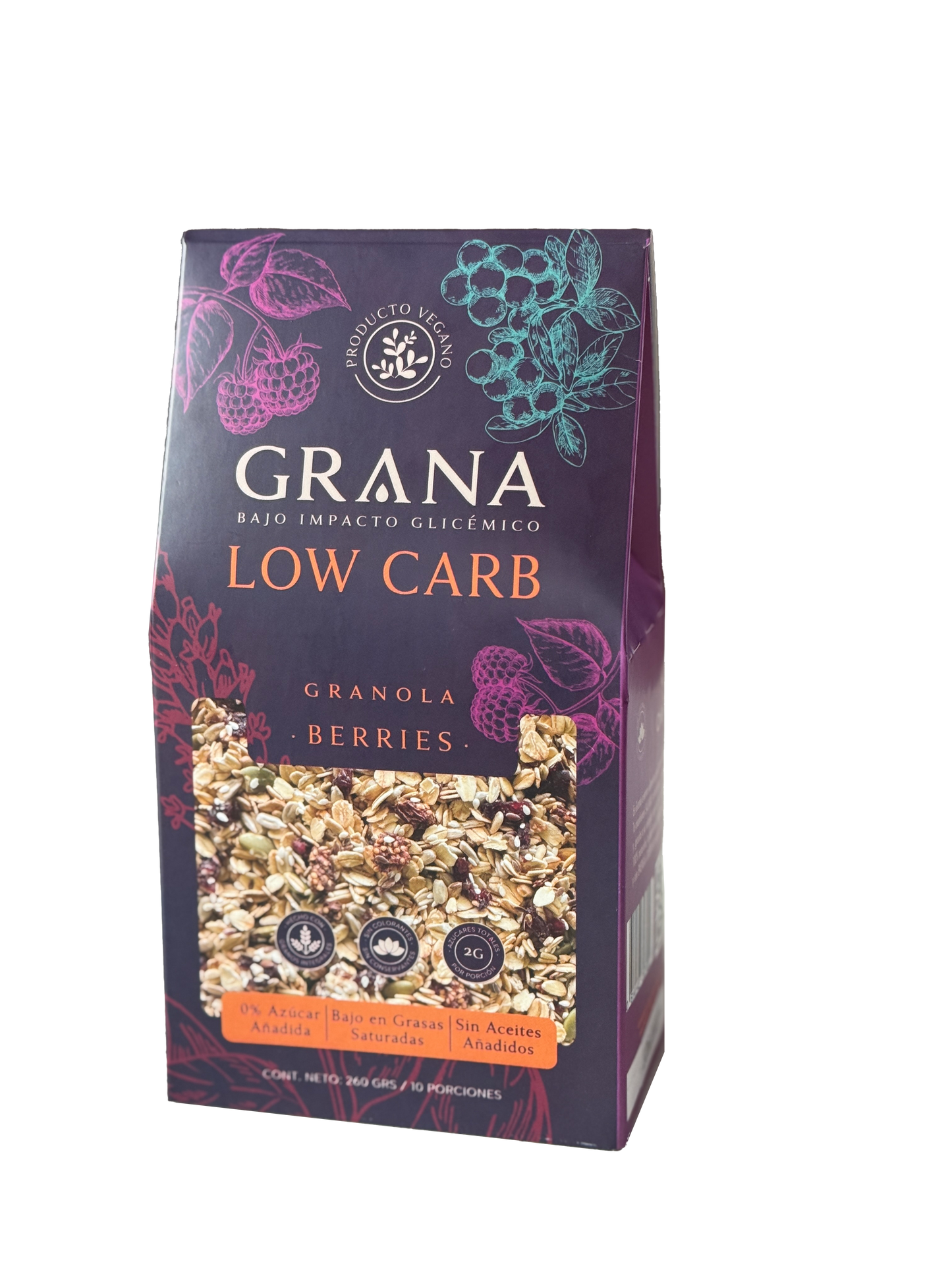 Granola Low Carb Berries 260 grs